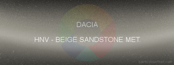 Dacia paint HNV Beige Sandstone Met.