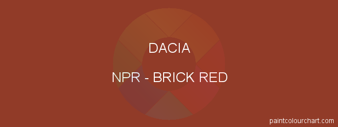 Dacia paint NPR Brick Red