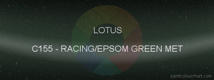 Lotus paint C155 Racing/epsom Green Met